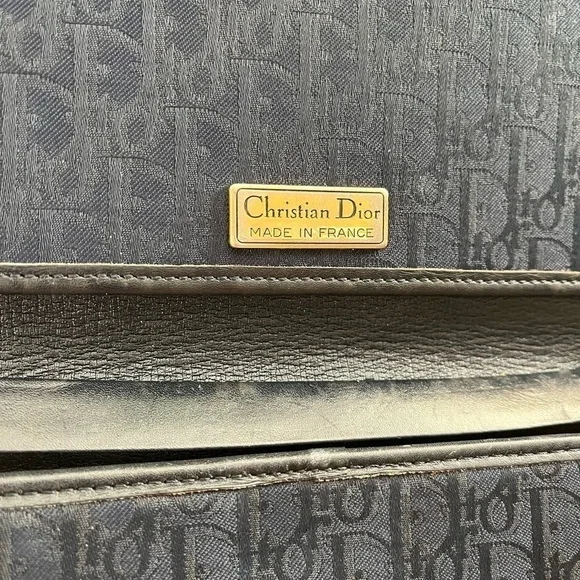 CHRISTIAN DIOR VINTAGE TROTTER MONOGRAM FLAP PURSE - Picture 8 of 13